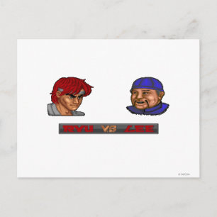 Ryu Vs Lee Postcard