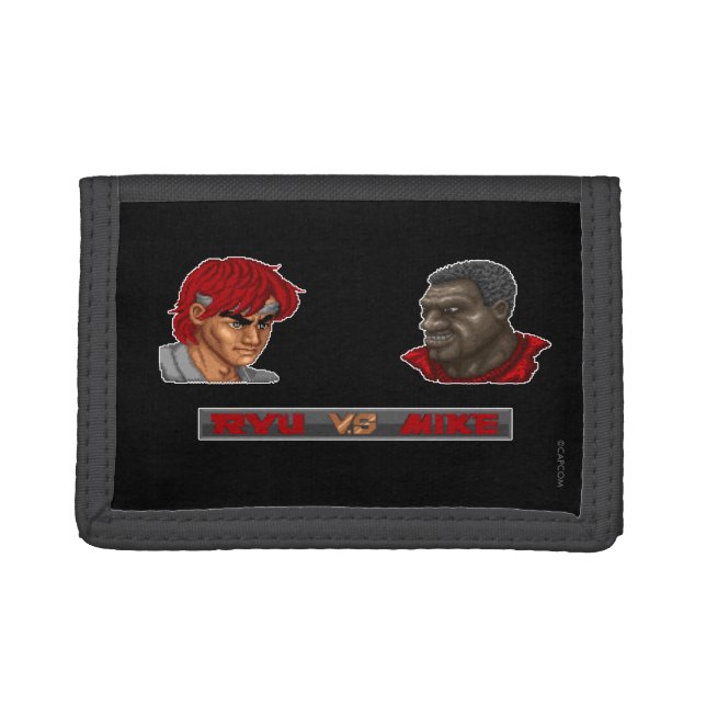 Ryu Vs Mike 2 Trifold Wallet (Front)