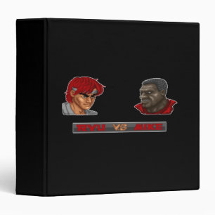Ryu Vs Mike 3 Ring Binder