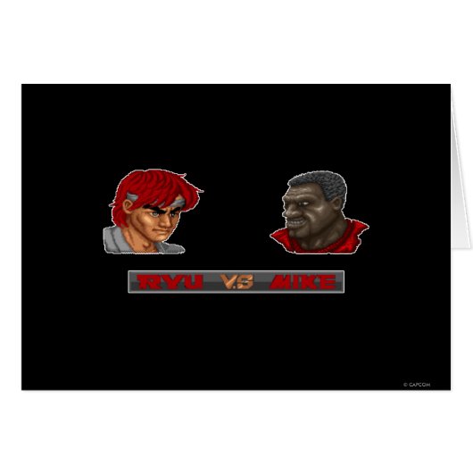 Ryu Vs Mike Cards (Front Horizontal)