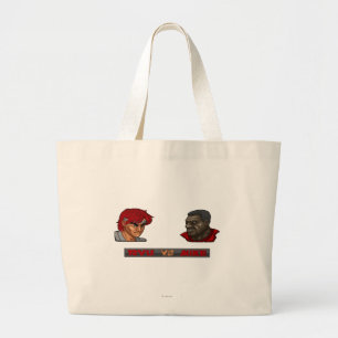Ryu Vs Mike Large Tote Bag
