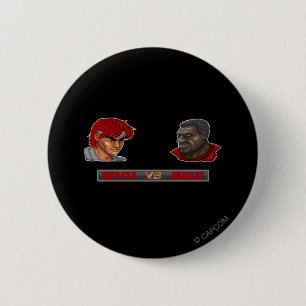 Ryu Vs Mike Pinback Button