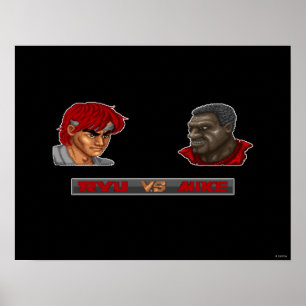 Ryu Vs Mike Poster
