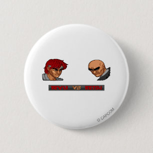 Ryu Vs Retsu Pinback Button