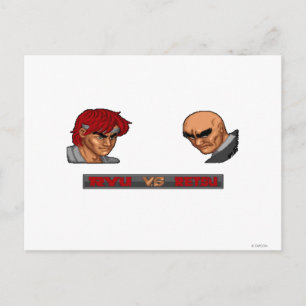Ryu Vs Retsu Postcard
