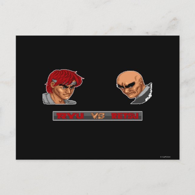 Ryu Vs Retsu Postcard (Front)
