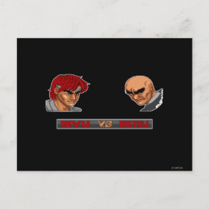 Ryu Vs Retsu Postcard