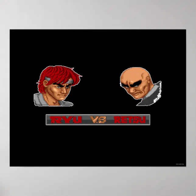 Sf Retsu Ryu Vs Retsu Poster | Zazzle
