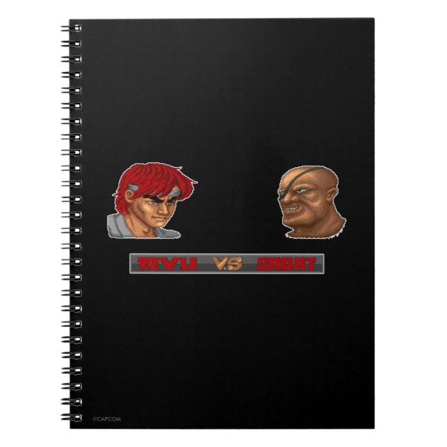 Ryu Vs Sagat 2 Notebook (Front)