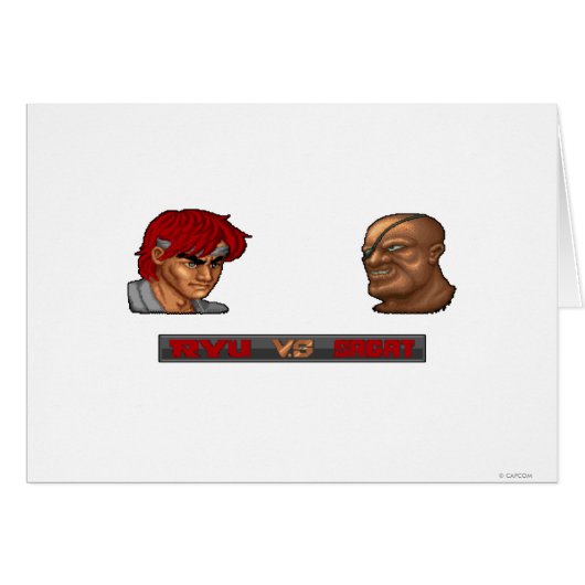 Ryu Vs Sagat Cards (Front Horizontal)