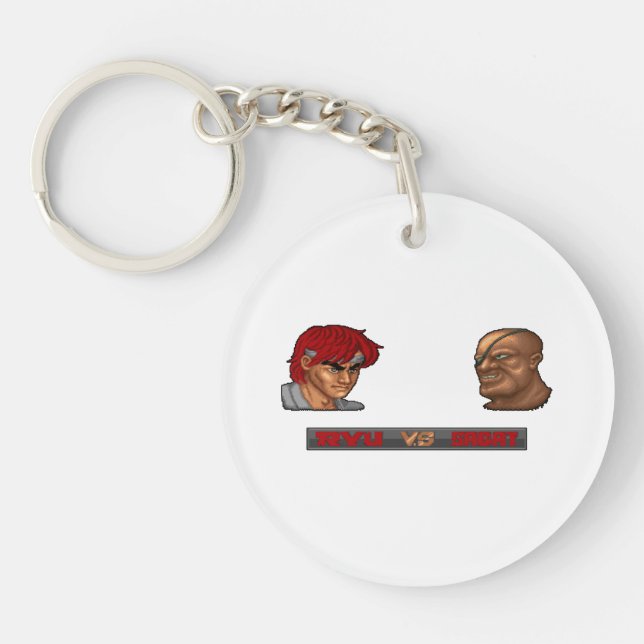 Ryu Vs Sagat Keychain (Front)
