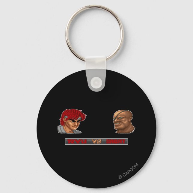 Ryu Vs Sagat Keychain (Front)