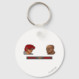 Ryu Vs Sagat Keychain