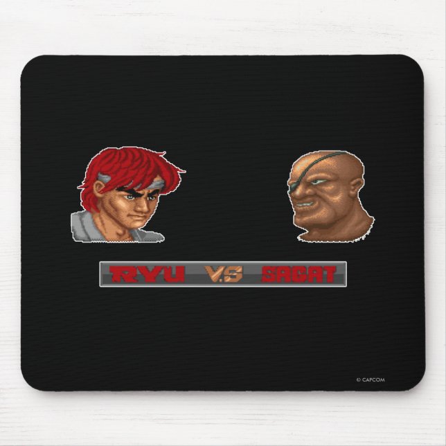 Ryu Vs Sagat Mouse Pad (Front)