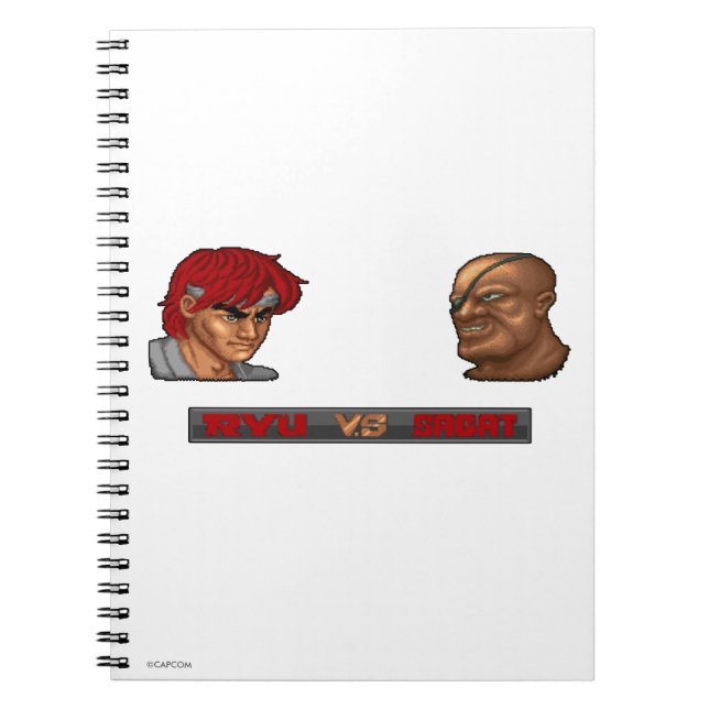 Ryu Vs Sagat Notebook (Front)