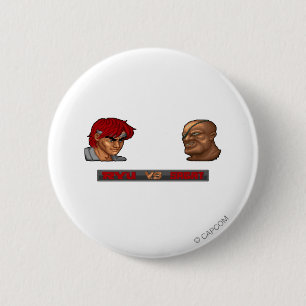 Ryu Vs Sagat Pinback Button