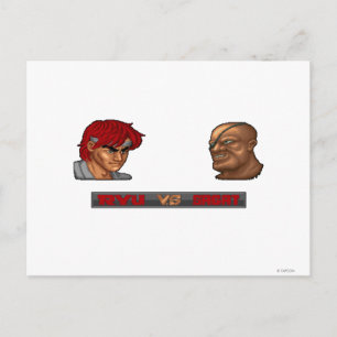 Ryu Vs Sagat Postcard