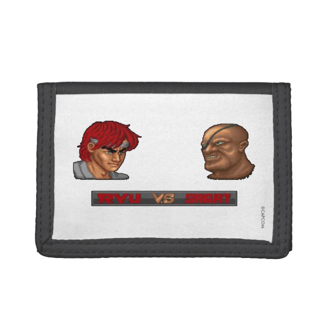 Ryu Vs Sagat Tri-fold Wallet (Front)
