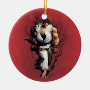 Ryu Walking Ceramic Ornament