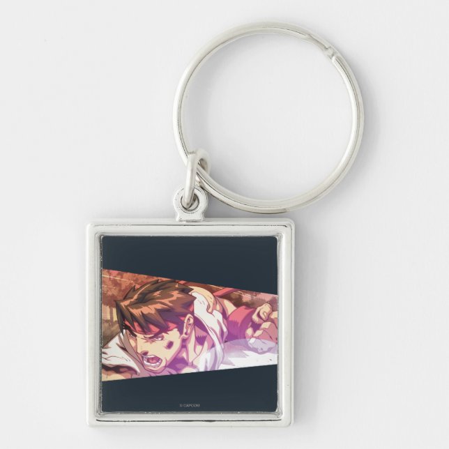 Ryu Wide Action Shot Keychain (Front)