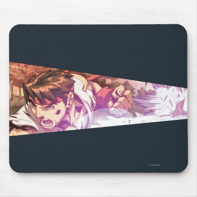 Ryu Wide Action Shot Mouse Pad (Front)
