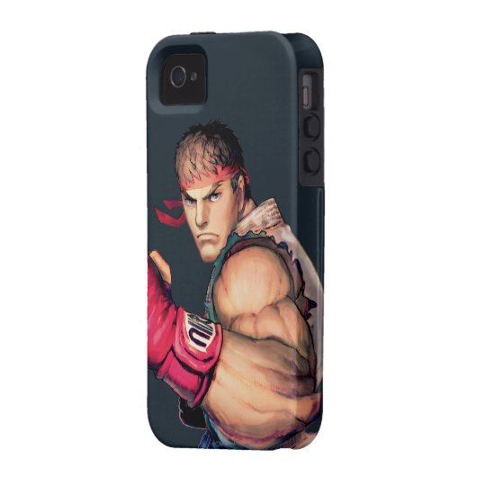 Ryu with Fist Raised Case-Mate iPhone Case (Back Left)