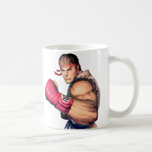 Ryu with Fist Raised Coffee Mug