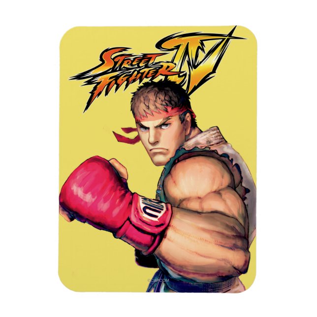 Ryu with Fist Raised Magnet (Vertical)