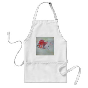 Ryukin Goldfish Acrylic Painting Adult Apron
