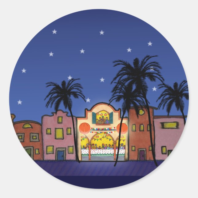 S011 Holiday House Sticker (Front)