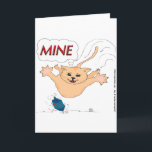 s11 Cat Pouncing on Hanukkah Dradle Holiday Card<br><div class="desc">Lots of fun as long as you are not a dradle.</div>