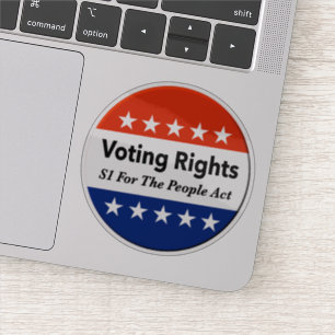 S1 Voting Rights For The People Act Sticker