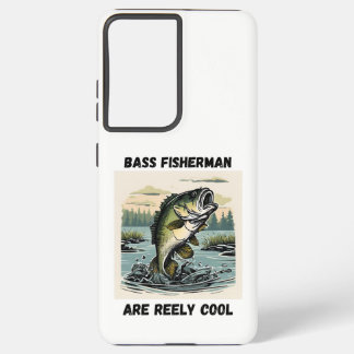 S21 Tough Phone Case: Bass Fishing Samsung Galaxy S21 Ultra Case