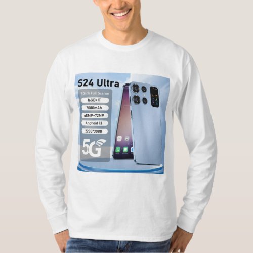 S24 Ultra 5G Mobile Logo Cutting_Edge Deigne T_Shirt