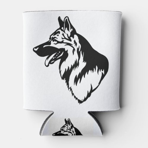 s27 German Shepherd Head Can Cooler