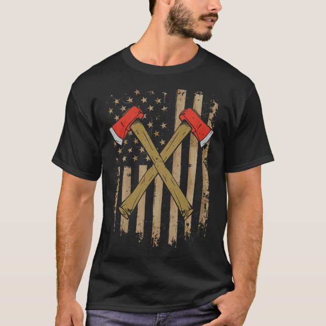 S2 Axe Throwing Axe Thrower Throwing Axes (51) T-Shirt (Front)