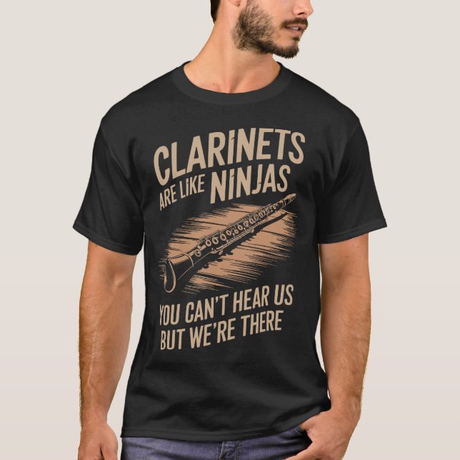 S2 Clarinet Clarinetist (121) T-Shirt (Front)