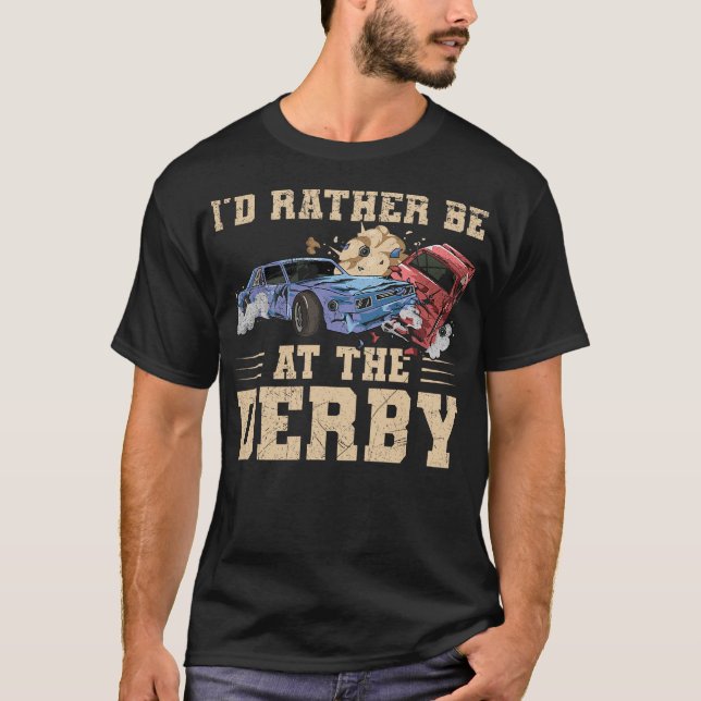 S2 Demolition Derby Smashing Cars (58) T-Shirt (Front)