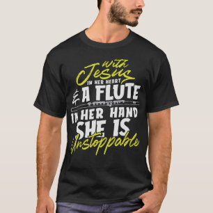 S2 Flute Player Flutist Flautist (160) T-Shirt
