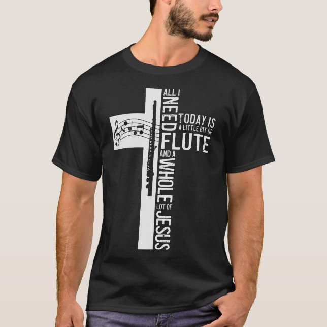 S2 Flute Player Flutist Flautist (186) T-Shirt (Front)