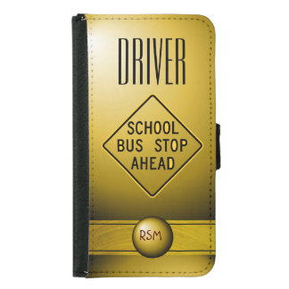 S5 Driver monogrammed Wallet Phone Case For Samsung Galaxy S5