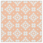 (S)2502219A Retro Geometric Floral Pattern on Pink Fabric