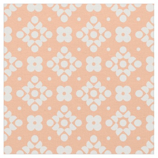 (S)2502219A Retro Geometric Floral Pattern on Pink Fabric
