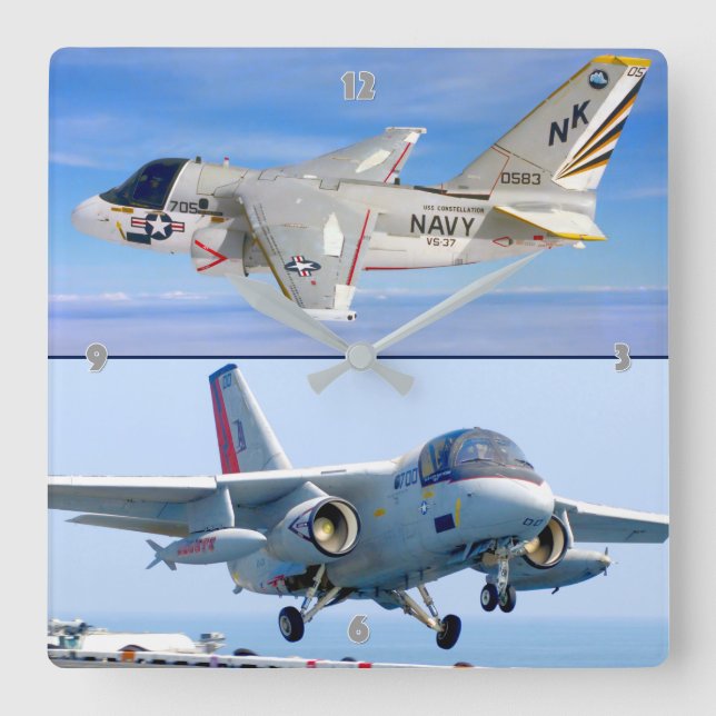 S-3 VIKING SQUARE WALL CLOCK (Front)