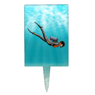 S.C.U.B.A. Diver Cake Topper
