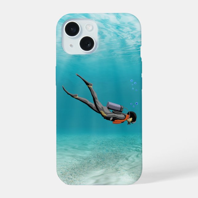 S.C.U.B.A. Diver Iphone Case (Back)