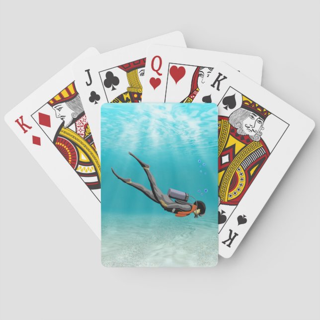 S.C.U.B.A. Diver Poker Cards (Back)