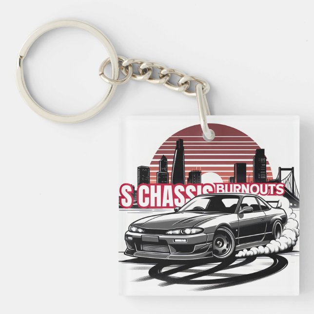 S chassis Burnouts Keychain (Front)