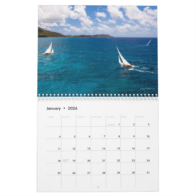S Class Antigua 2014 Sailing Calendar (Jan 2026)