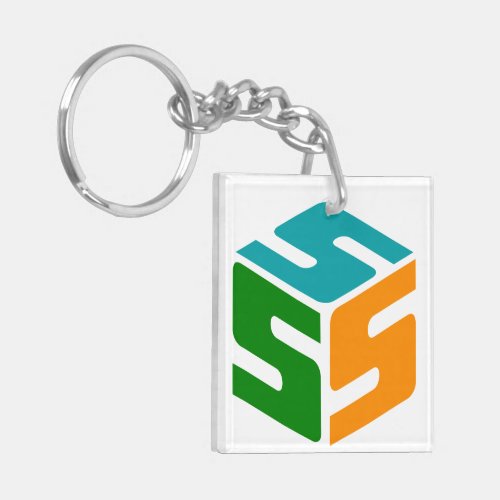S_cubed Logo Keychain